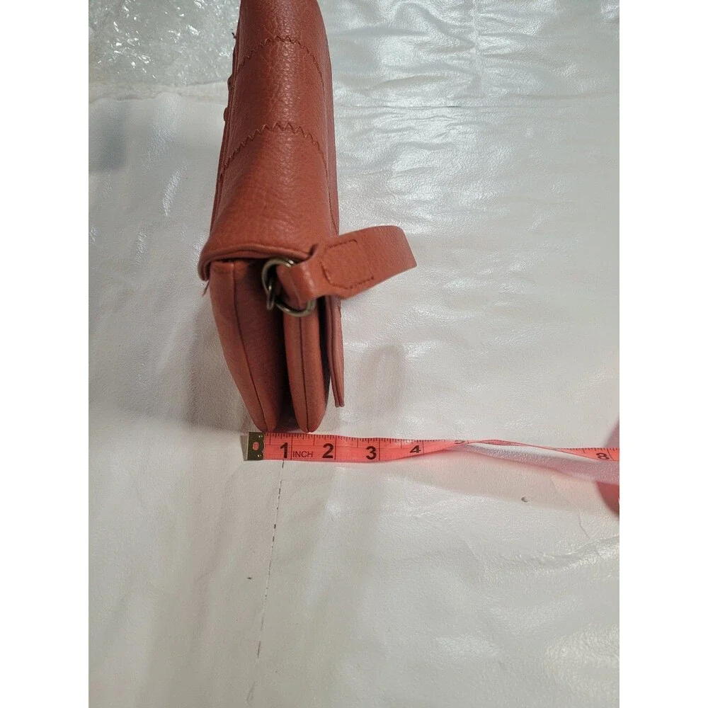Market and Spruce orange leather small purse / handbag